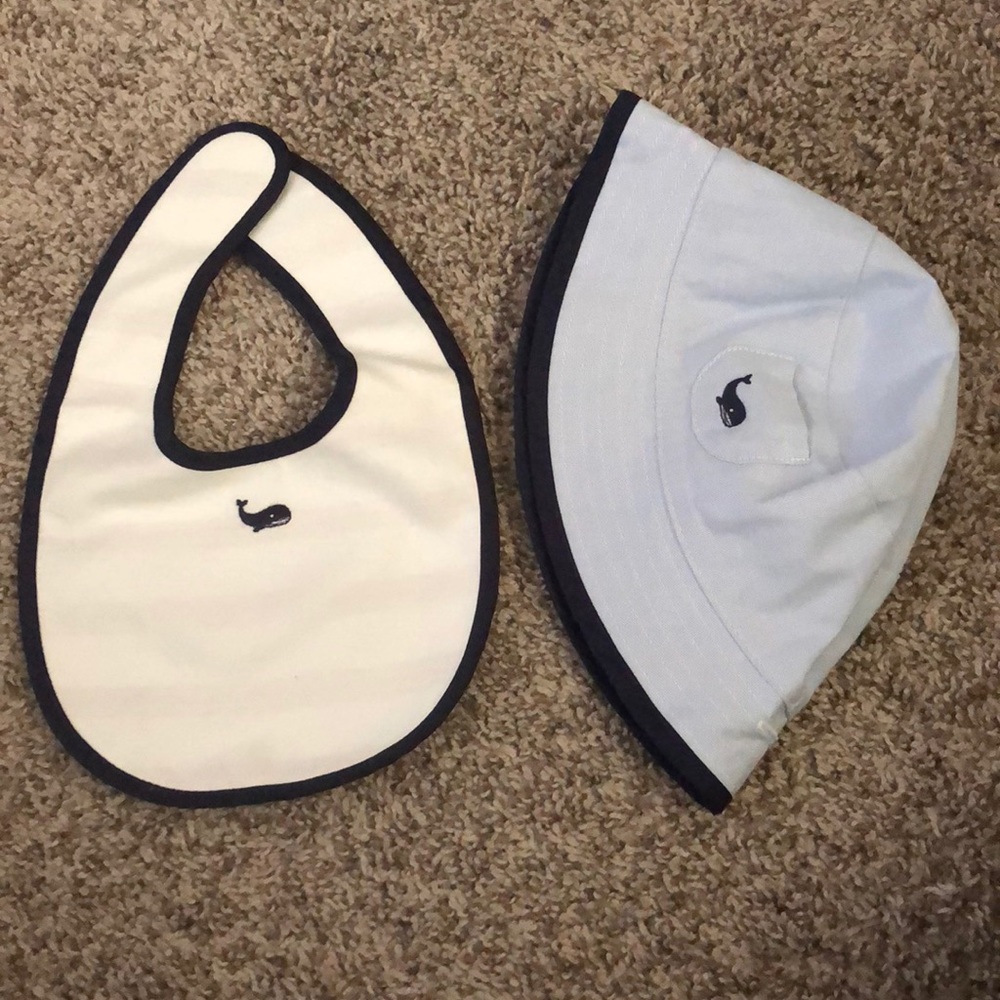 Janie and Jack Sun Hat and Bib